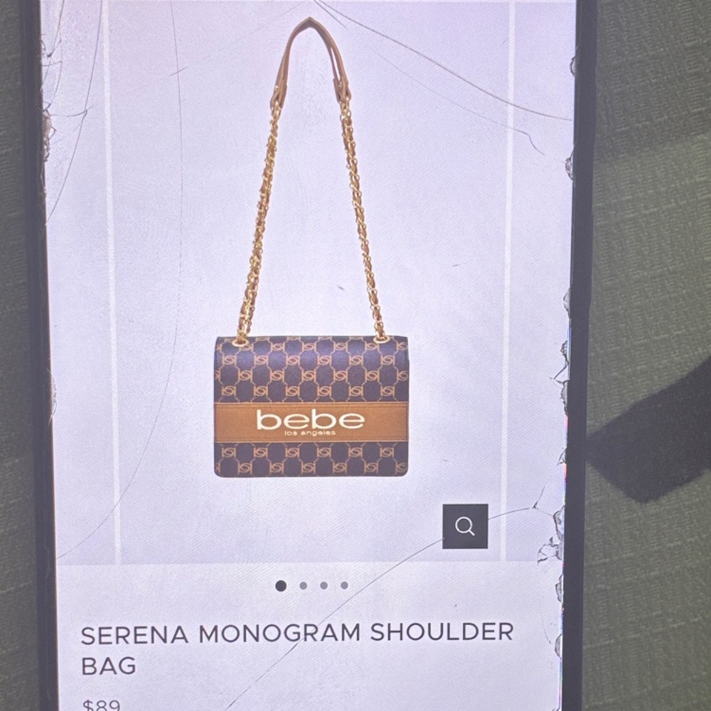Bebe Signature Patterned Crossbody Bag - Picture 3 of 7
